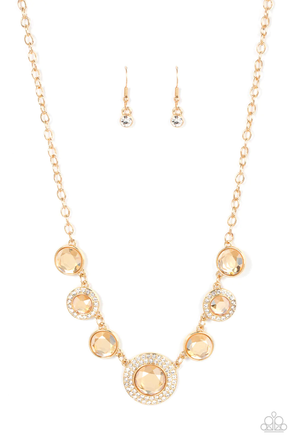 Paparazzi Necklace ~ Extravagant Extravaganza - Gold