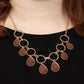 Golden Glimmer - Brown - Paparazzi Necklace Image