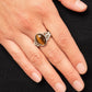 Crystals and Cats Eye - Brown - Paparazzi Ring Image