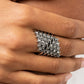 Slanted Smolder - Silver - Paparazzi Ring Image