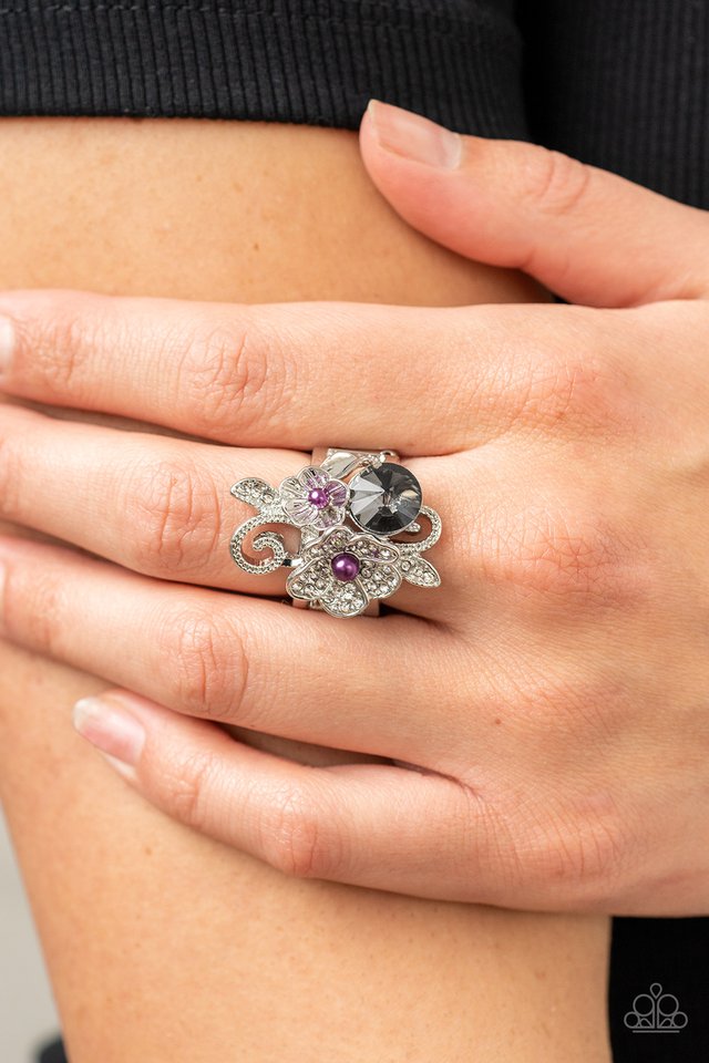 Bucketful of Bouquets - Purple - Paparazzi Ring Image