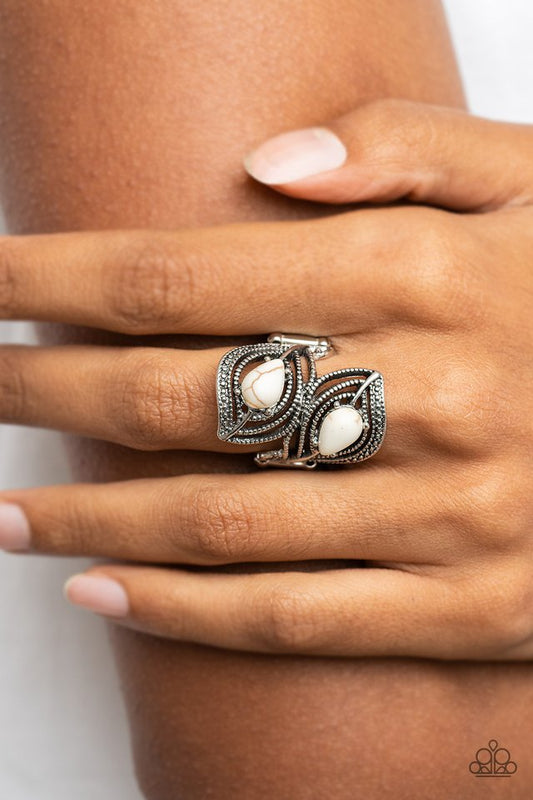 Mesa Mystique - White - Paparazzi Ring Image