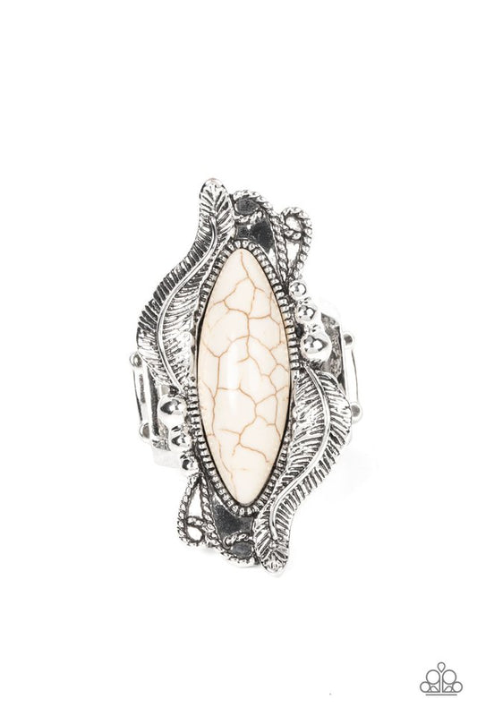 Sahara Serendipity - White - Paparazzi Ring Image