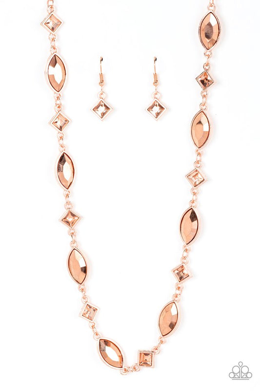 Prismatic Reinforcements - Copper - Paparazzi Necklace Image