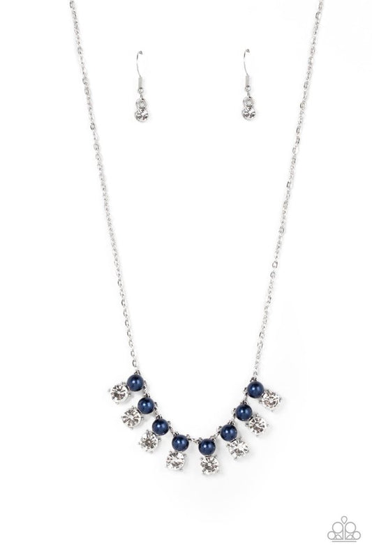 Dashingly Duchess - Blue - Paparazzi Necklace Image