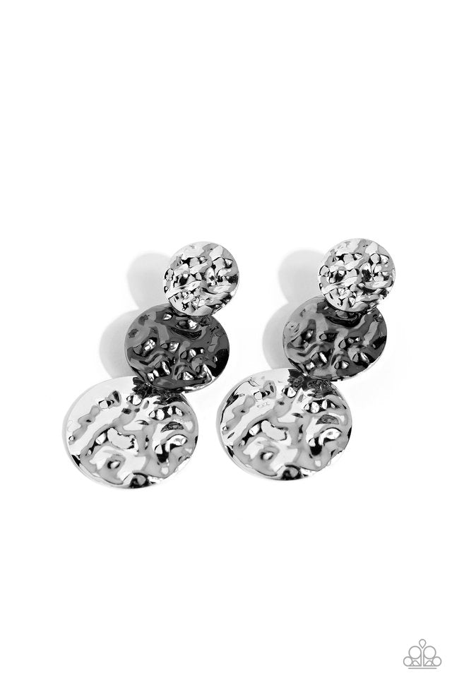 Triple Threat Texture - Multi - Paparazzi Earring Image