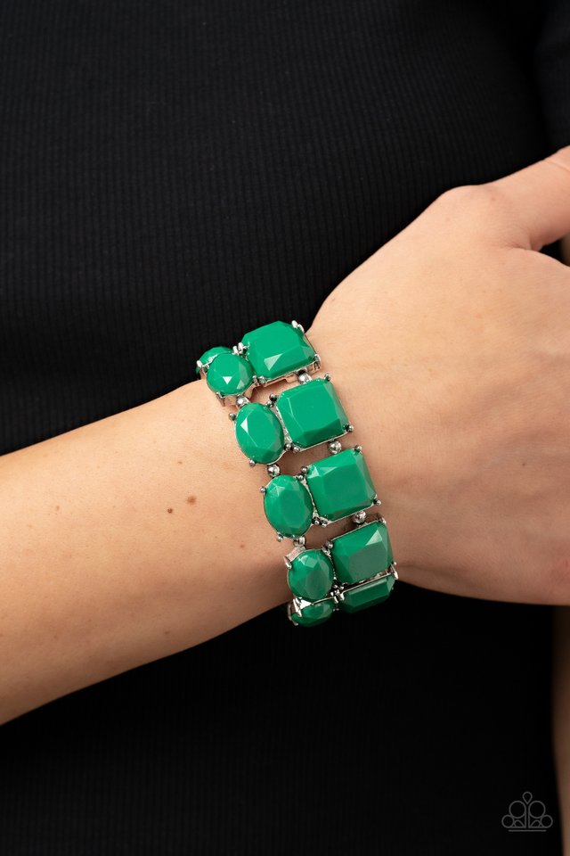 Dont Forget Your Toga - Green - Paparazzi Bracelet Image