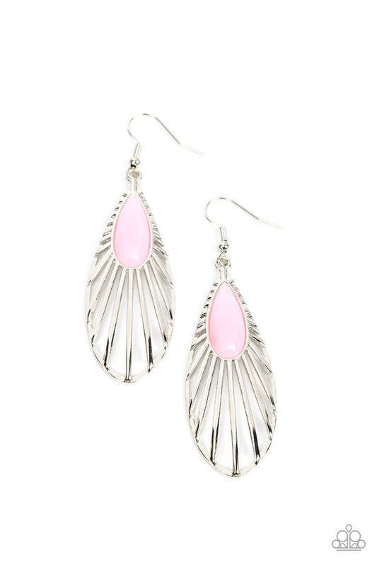 WING-A-Ding-Ding - Pink - Paparazzi Earring Image