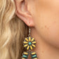 ​Badlands Eden - Yellow - Paparazzi Earring Image