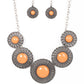 Detail Orientated - Orange - Paparazzi Necklace Image