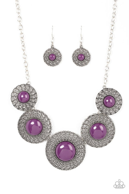 Detail Orientated - Purple - Paparazzi Necklace Image