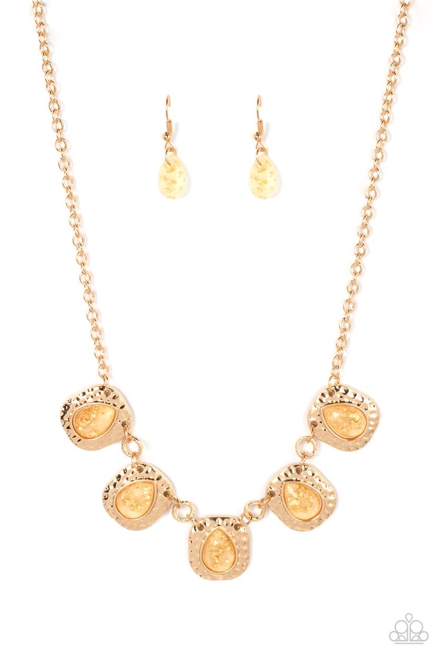 Mayan Masterpiece - Gold - Paparazzi Necklace Image