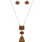 Hidden Cove - Brown - Paparazzi Necklace Image