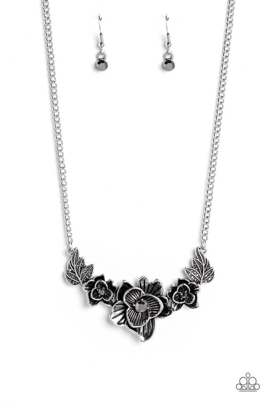 Botanical Breeze - Silver - Paparazzi Necklace Image