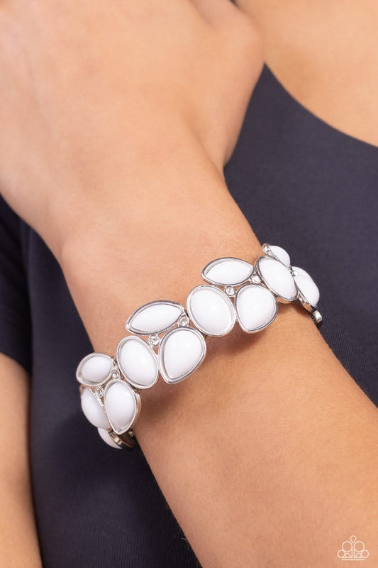 Gondola Groves - White - Paparazzi Bracelet Image