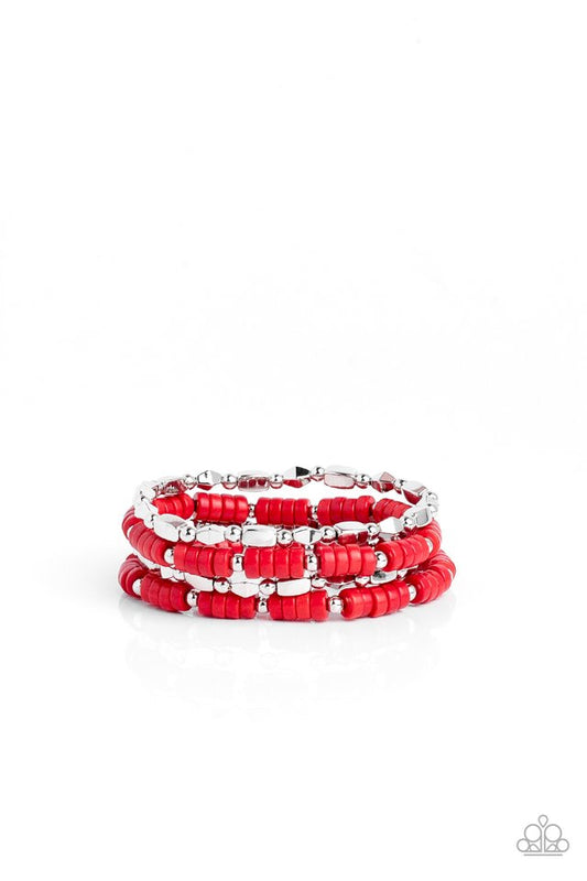 ​Anasazi Apothecary - Red - Paparazzi Bracelet Image