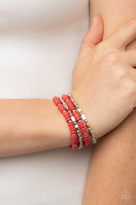 ​Anasazi Apothecary - Red - Paparazzi Bracelet Image