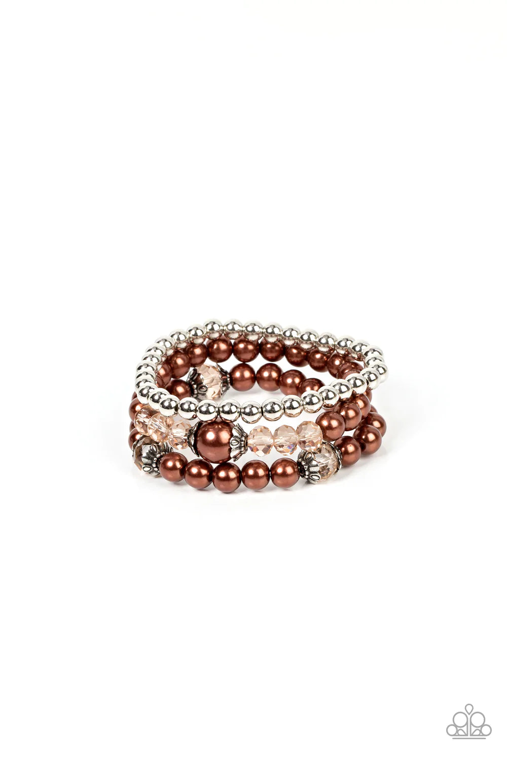 Paparazzi Bracelet ~ Positively Polished - Brown