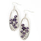 Prismatic Poker Face - Purple - Paparazzi Earring Image