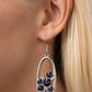 Prismatic Poker Face - Purple - Paparazzi Earring Image