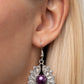 Crowns Required - Purple - Paparazzi Earring Image