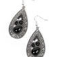 Nautical Daydream - Black - Paparazzi Earring Image