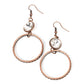 Standalone Sparkle - Copper - Paparazzi Earring Image