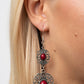 Victorian Villa - Red - Paparazzi Earring Image