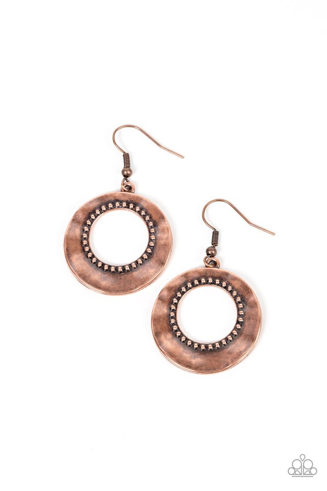 Desert Diversity - Copper - Paparazzi Earring Image