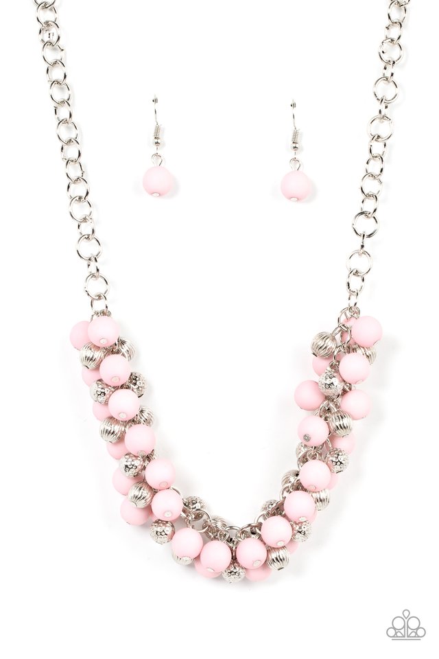 Party Procession - Pink - Paparazzi Necklace Image