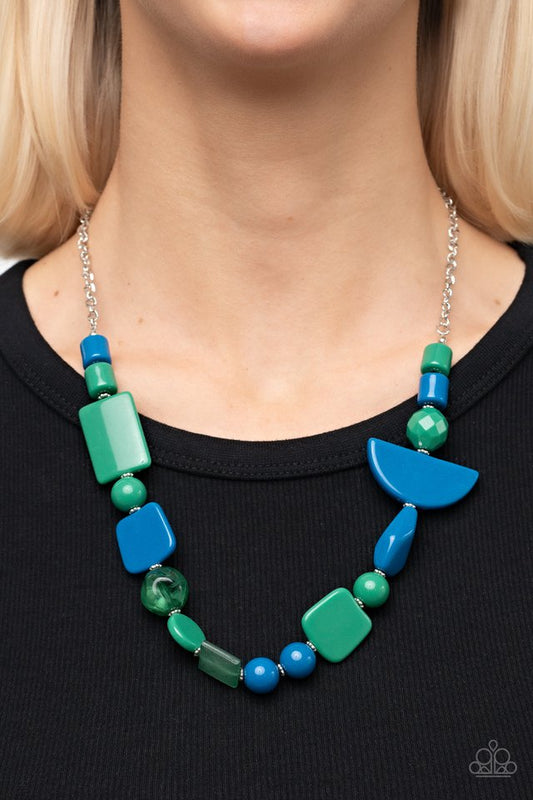 Tranquil Trendsetter - Green - Paparazzi Necklace Image