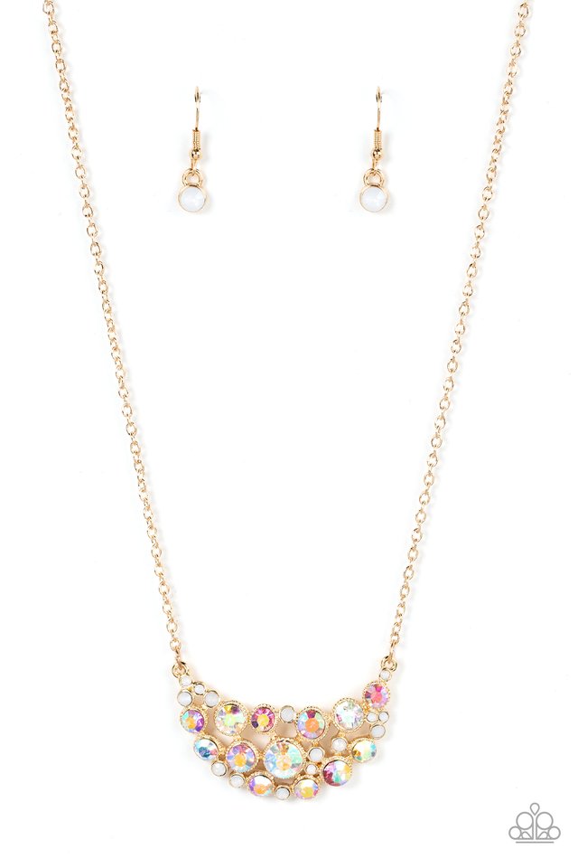 Effervescently Divine - Gold - Paparazzi Necklace Image