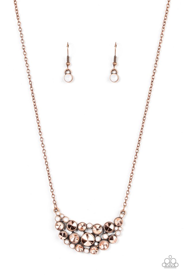 Effervescently Divine - Copper - Paparazzi Necklace Image