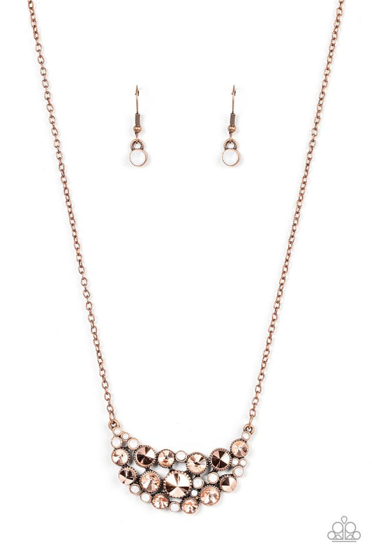 Effervescently Divine - Copper - Paparazzi Necklace Image