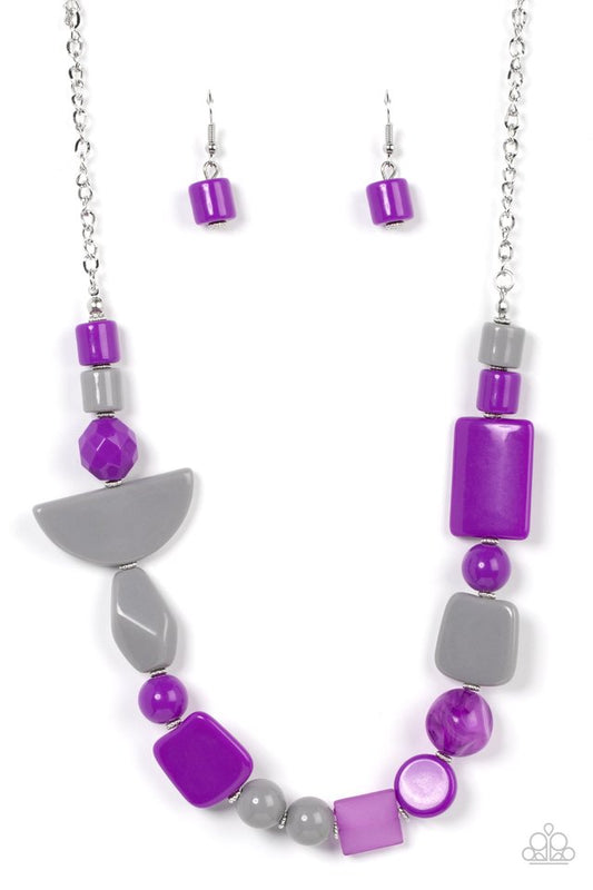 Tranquil Trendsetter - Purple - Paparazzi Necklace Image