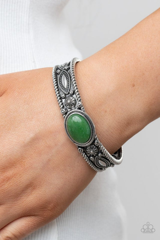 Rural Repose - Green - Paparazzi Bracelet Image