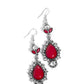 Paparazzi Earring ~ SELFIE-Esteem - Red