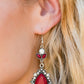 Paparazzi Earring ~ SELFIE-Esteem - Red