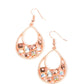 Regal Recreation - Copper - Paparazzi Earring Image