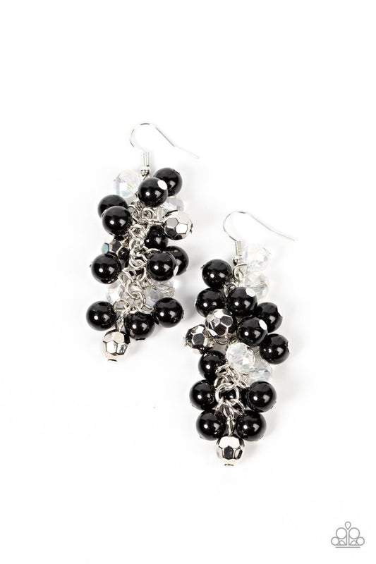 Pursuing Perfection - Black - Paparazzi Earring Image