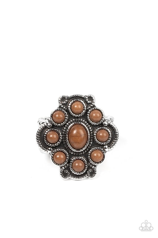 Santa Fe Fantasy - Brown - Paparazzi Ring Image