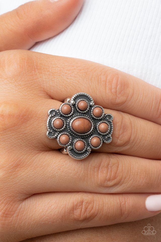 Santa Fe Fantasy - Brown - Paparazzi Ring Image