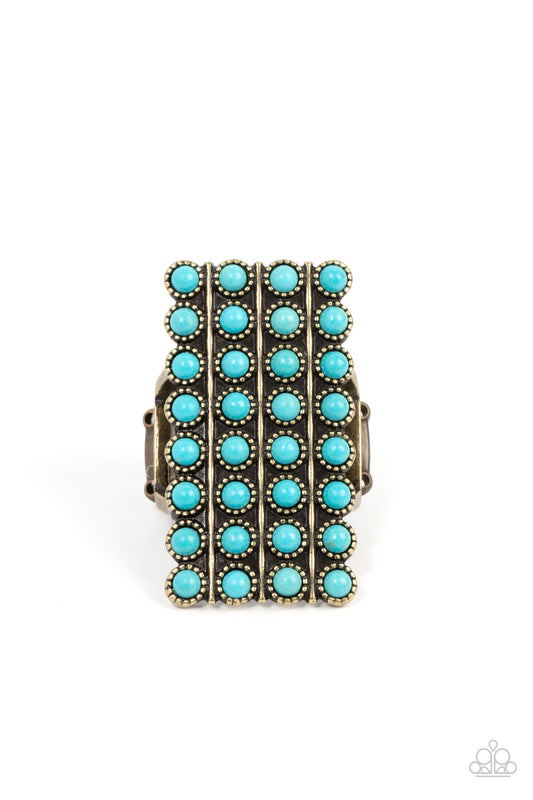 Paparazzi Ring ~ Pack Your SADDLEBAGS - Brass