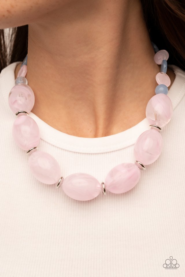 Belle of the Beach - Pink - Paparazzi Necklace Image