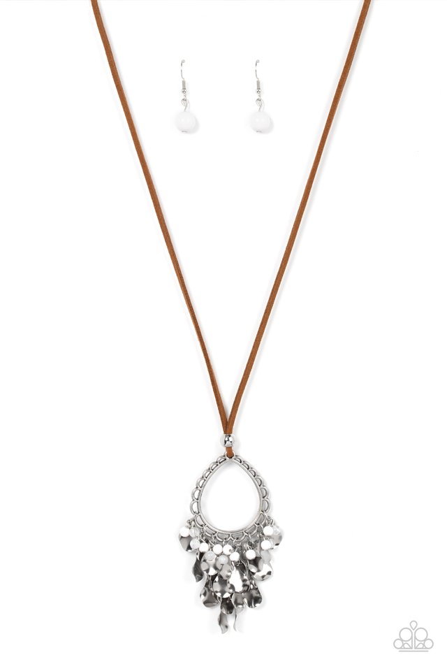 Paradise Pageantry - White - Paparazzi Necklace Image