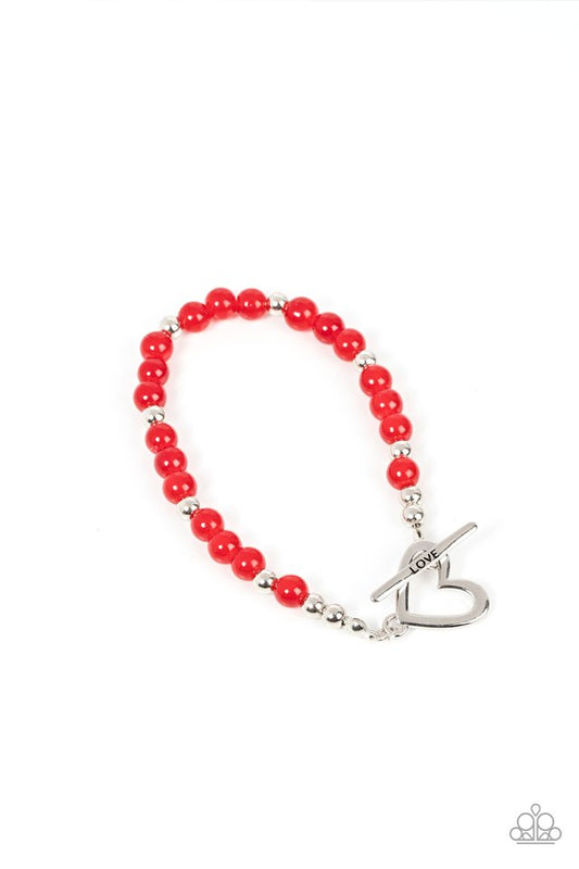 Following My Heart - Red - Paparazzi Bracelet Image