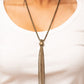 Metallic MESH-Up - Brass - Paparazzi Necklace Image