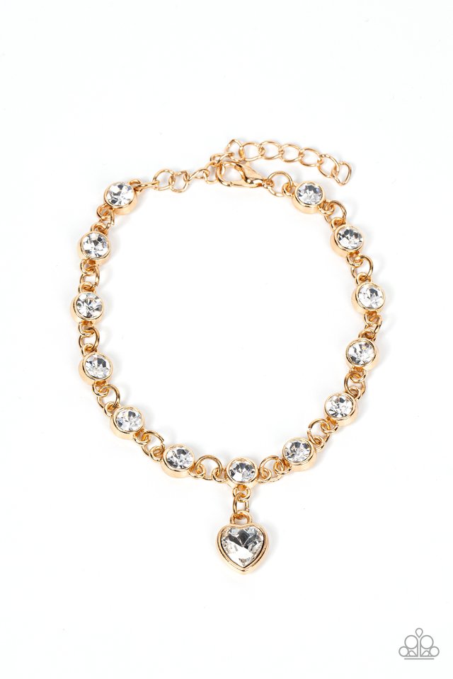 Truly Lovely - Gold - Paparazzi Bracelet Image