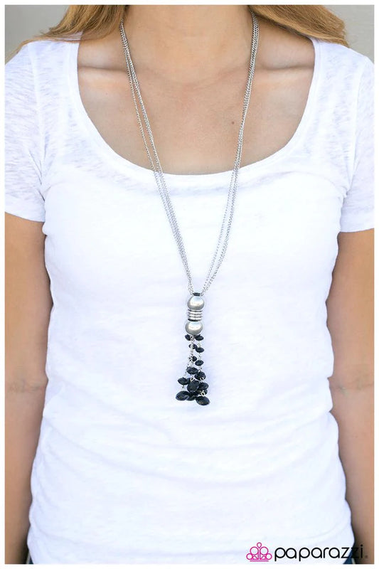 Paparazzi Necklace ~ Not A Moment Too Soon - Black