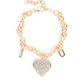 Declaration of Love - Gold - Paparazzi Bracelet Image